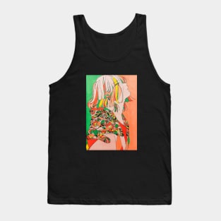 Cherry blossom and camellia Tank Top